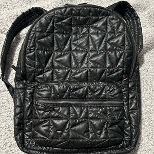 Michael Kors Black Quilted Nylon Backpack